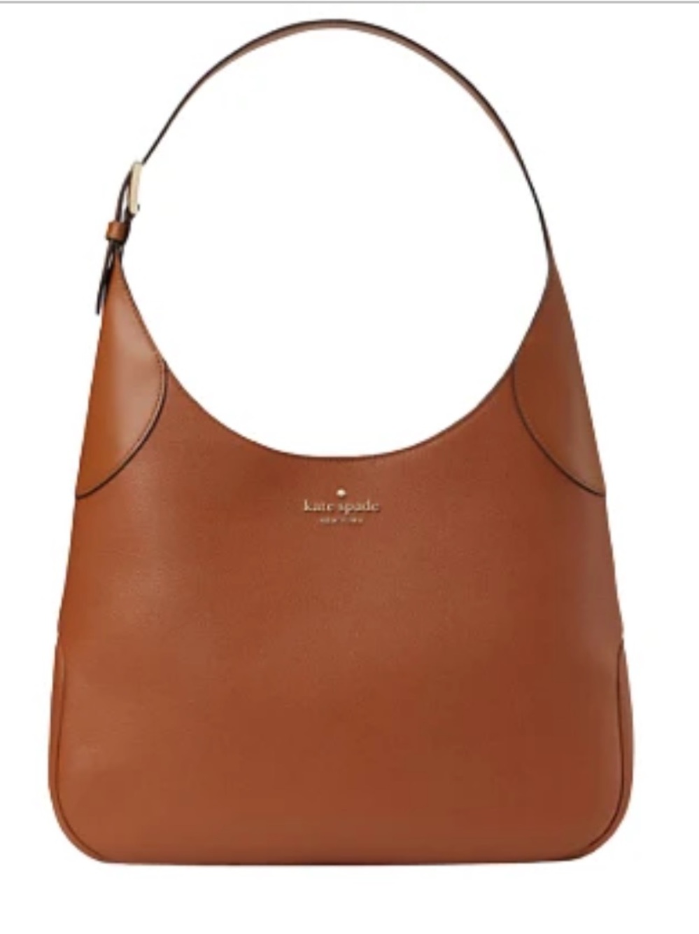 Kate Spade $354 Aster hobo shoulder bag tan warm gingerbread
